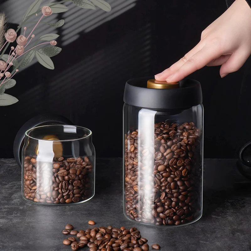 Vacuum Sealed Jug Set Glass Airtight Canister