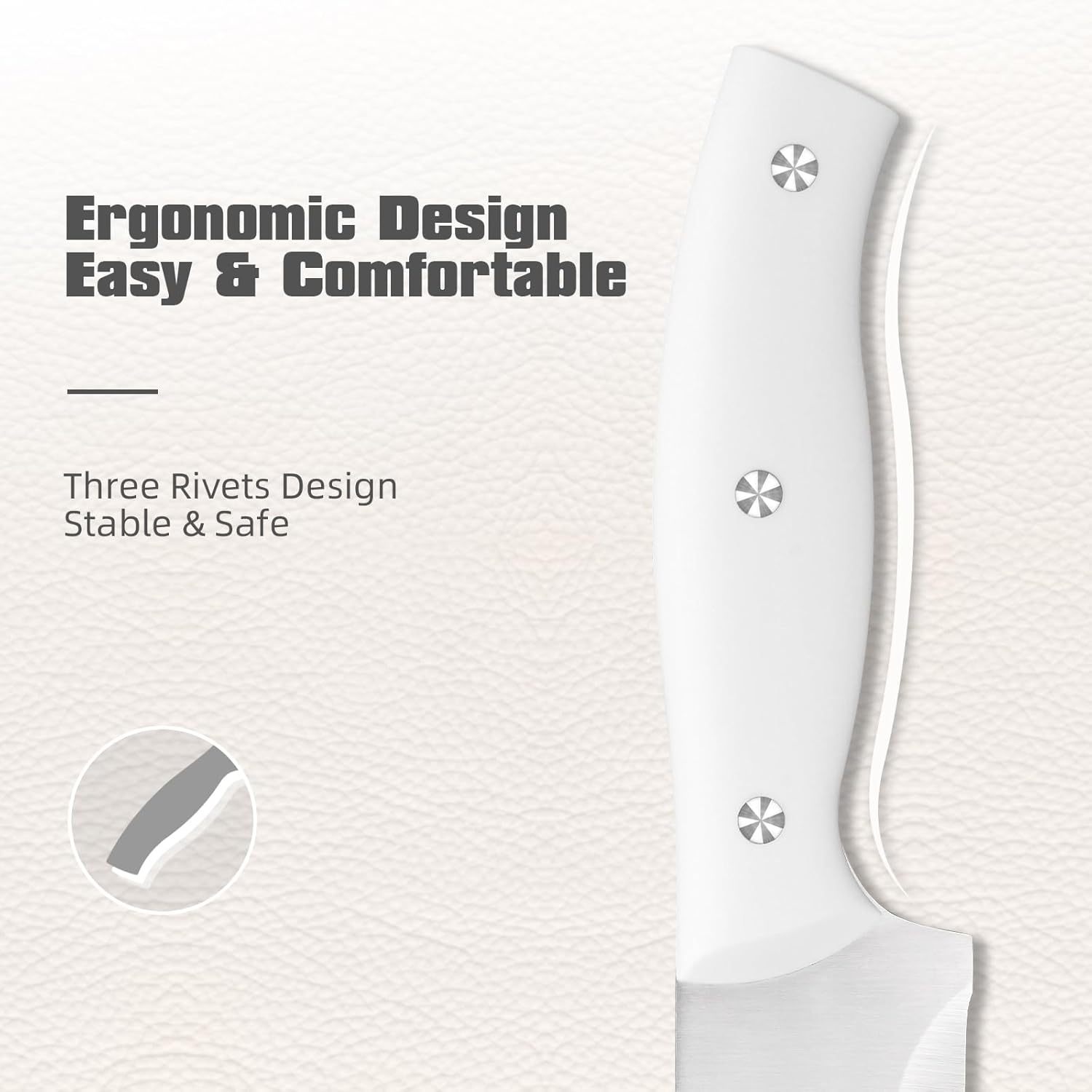 Kitchen Knife Set High Carbon Stainless Steel Snow