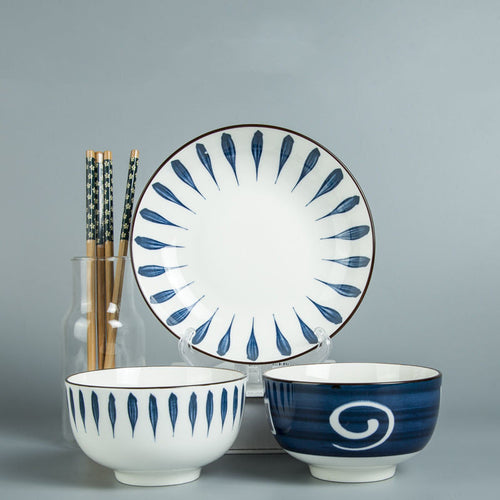 Jingdezhen Ceramic Japanese Dishes Set Net Celebrity Tableware