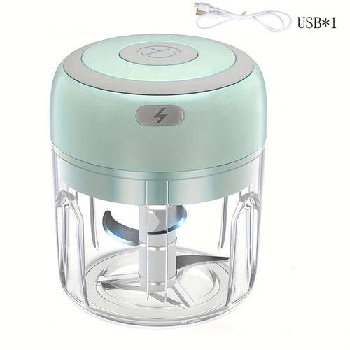 Compact Electric Garlic  Vegetable Chopper 250ml USB Grinder
