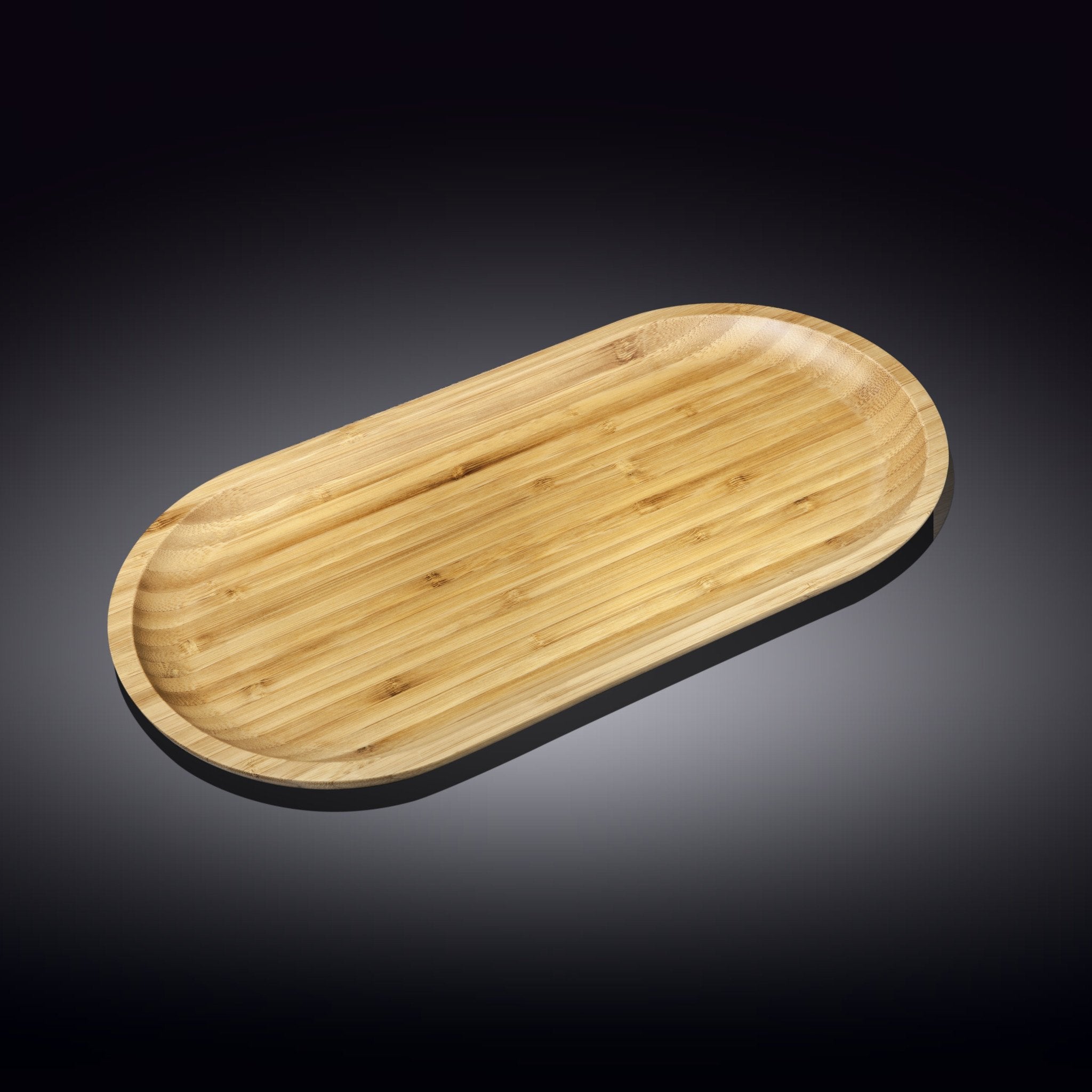Bamboo Dish 8" inch X 4" inch | For Appetizers / Barbecue / Burger