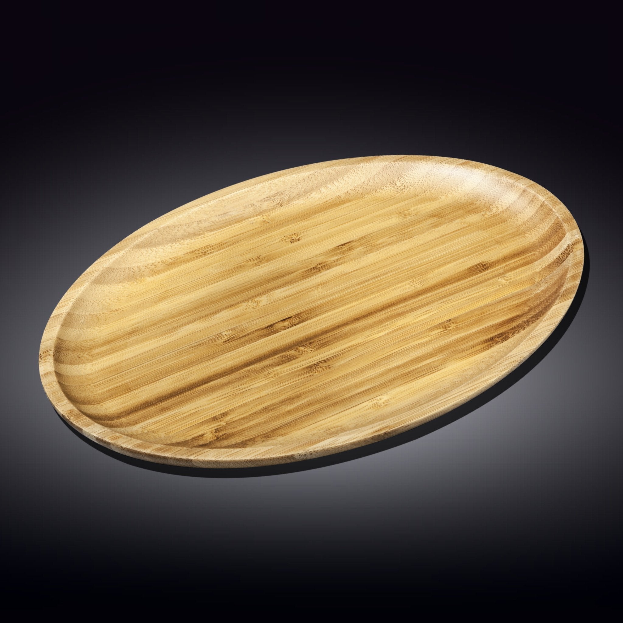 Bamboo Oval Platter 17" inch X 12.5" inch | For Appetizers / Barbecue