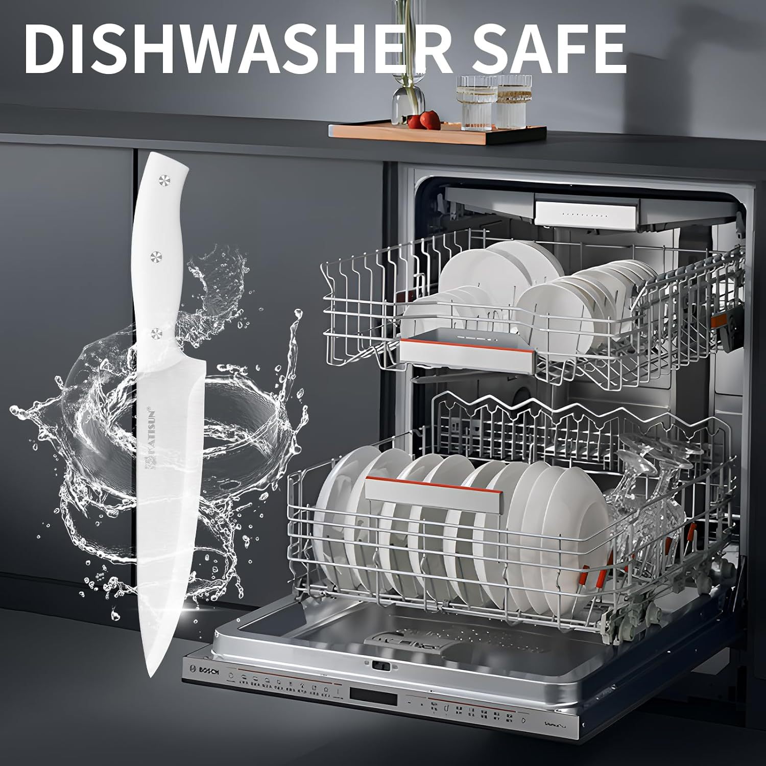 Kitchen Knife Set High Carbon Stainless Steel Snow