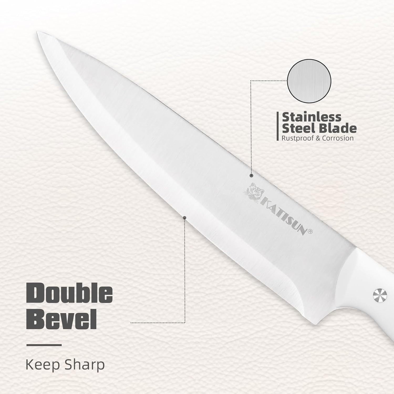 Kitchen Knife Set High Carbon Stainless Steel Snow