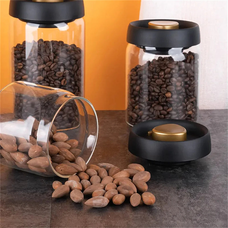 Vacuum Sealed Jug Set Glass Airtight Canister