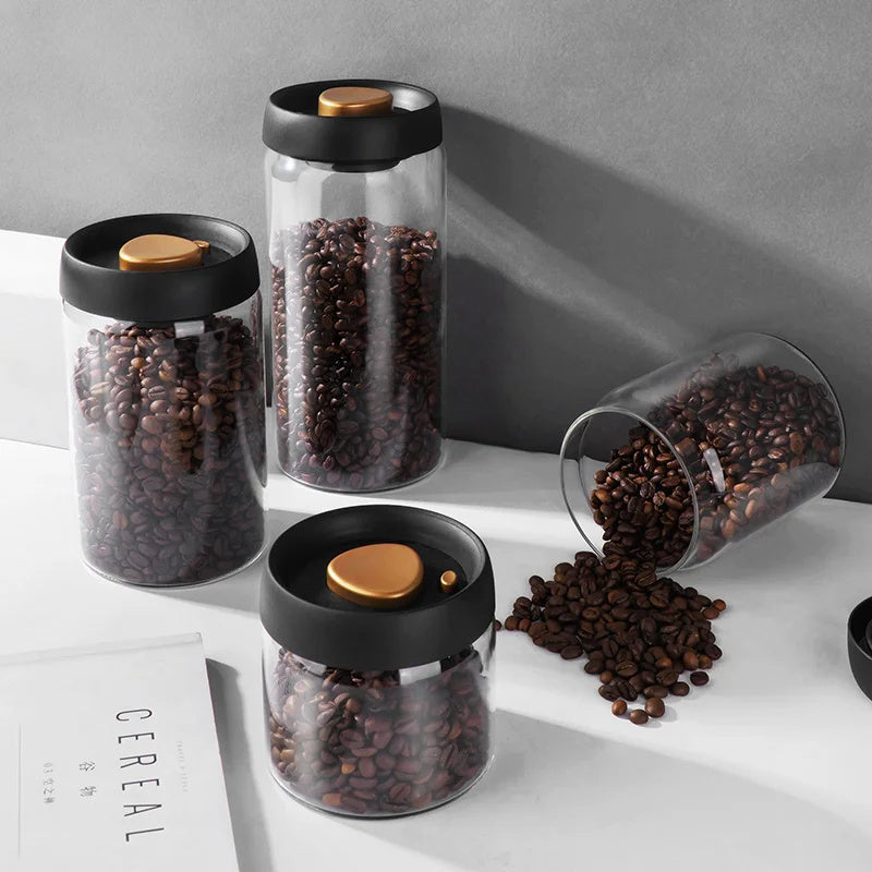 Vacuum Sealed Jug Set Glass Airtight Canister