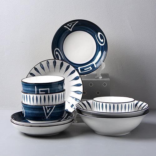Jingdezhen Ceramic Japanese Dishes Set Net Celebrity Tableware