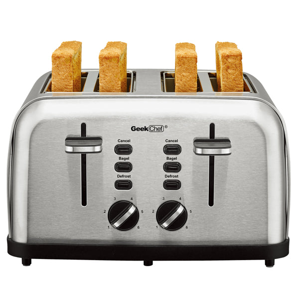 Toaster Stainless Steel Extra-Wide Slot with Multifunction