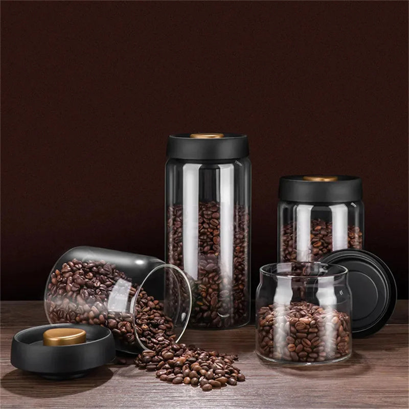 Vacuum Sealed Jug Set Glass Airtight Canister