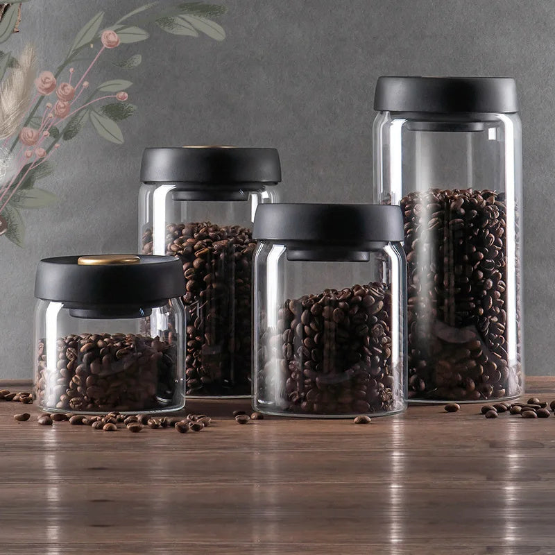 Vacuum Sealed Jug Set Glass Airtight Canister